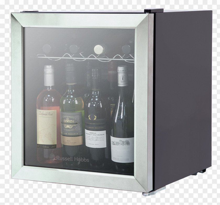 Stainless Steel Door Wine Cooler Liqueur Refrigerator PNG