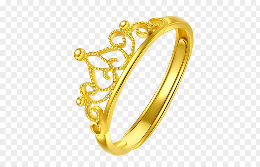 Golden Crown Ring Icon PNG