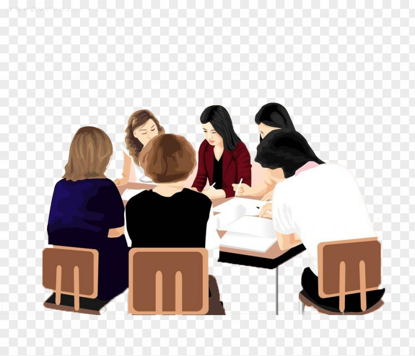 Meeting People Illustration PNG