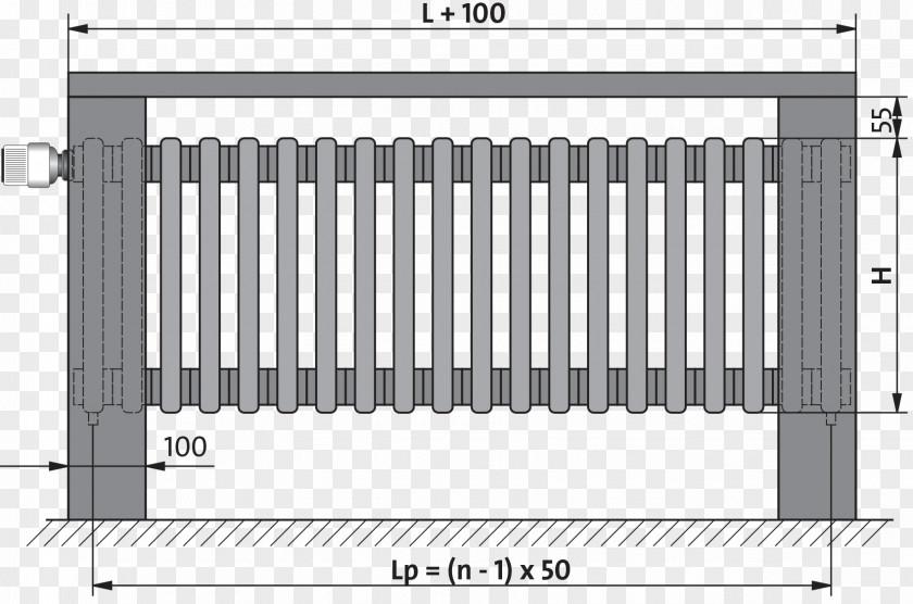 Perspective Column Heating Radiators Purmo Berogailu Thermostatic Radiator Valve PNG