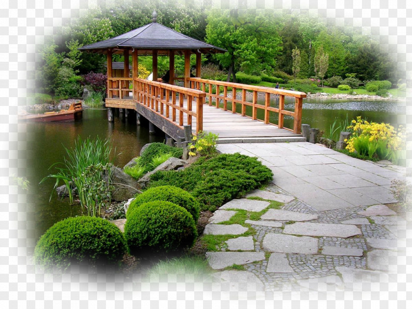 Design Landscape Bridges Japanese Garden Landscaping PNG