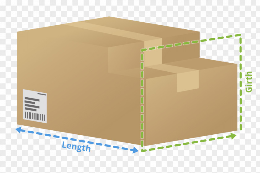 Large Parcel Cardboard Box Packaging And Labeling Package Delivery PNG