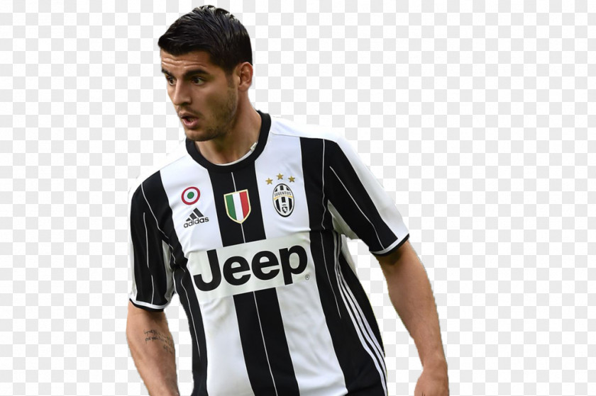 Morata Álvaro Juventus F.C. Serie A 3D Rendering PNG