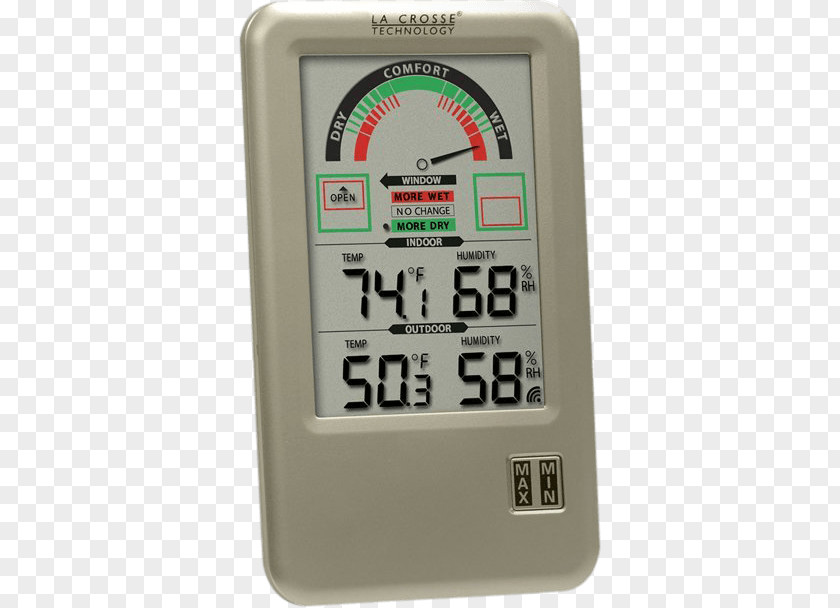 Weather Station La Crosse Technology Indoor–outdoor Thermometer PNG