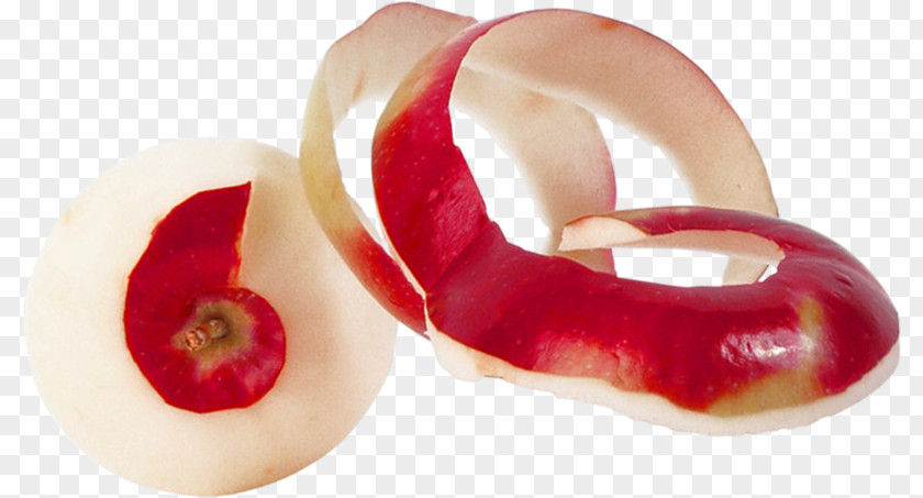 Peeled Apple Fruit Gratis PNG