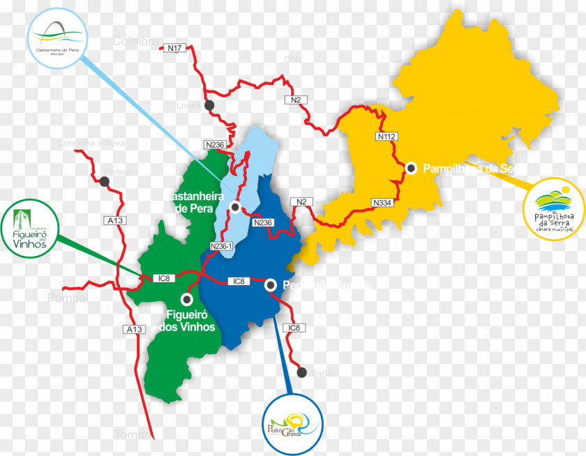 Component Pampilhosa Da Serra Map IC8 Zêzere River Tourism PNG