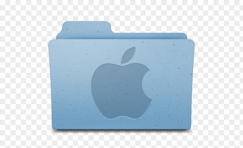Apple Logo Blue Font PNG