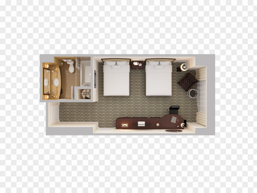 Bed Top View Hilton Orlando Bonnet Creek Room Hotel 3D Floor Plan Suite PNG