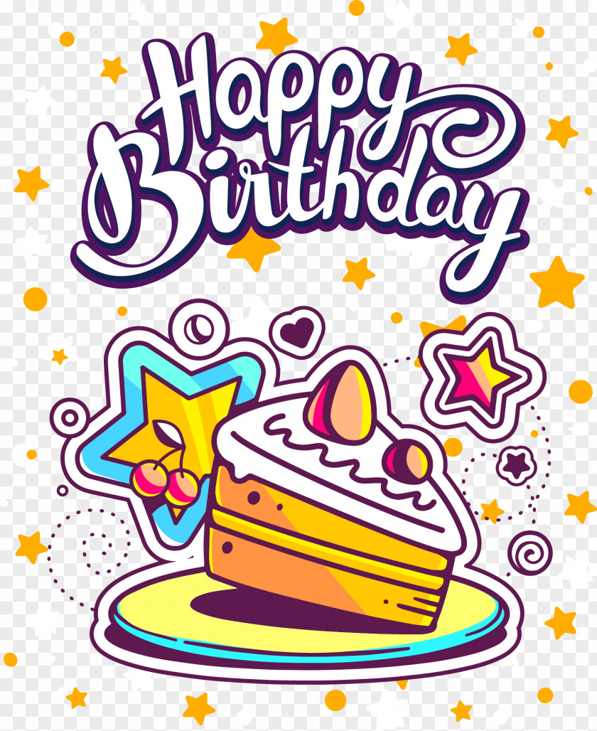 Cake Birthday Happy To You Illustration PNG