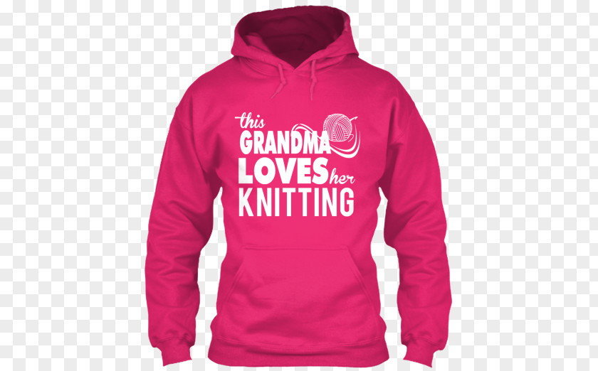 Grandma Knitting Hoodie T-shirt Bluza PNG