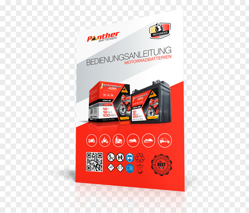 Motorcycle VRLA Battery Electric Panther Batterien GmbH Multimedia PNG