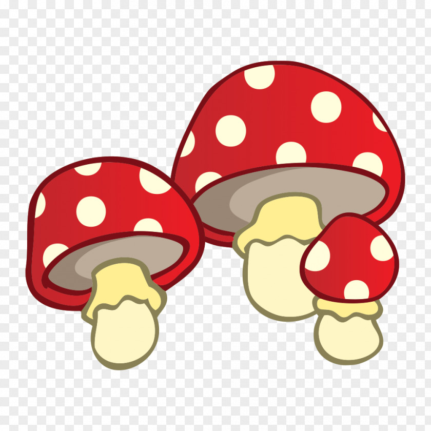 Red Mushroom Clip Art PNG