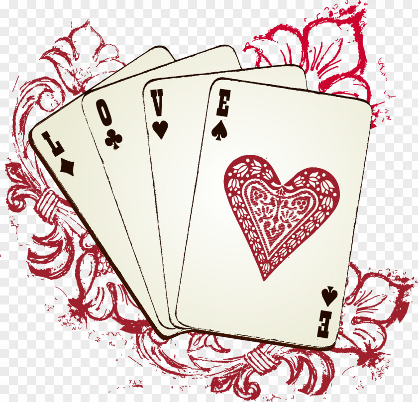 Vector Hand-painted Cards Playing Card Royalty-free Euclidean PNG