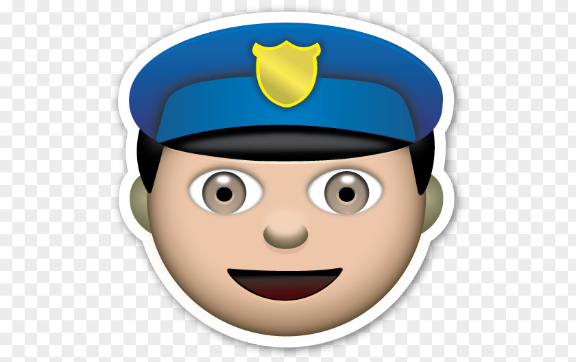 Policeman The Emoji Movie Police Officer Sticker PNG