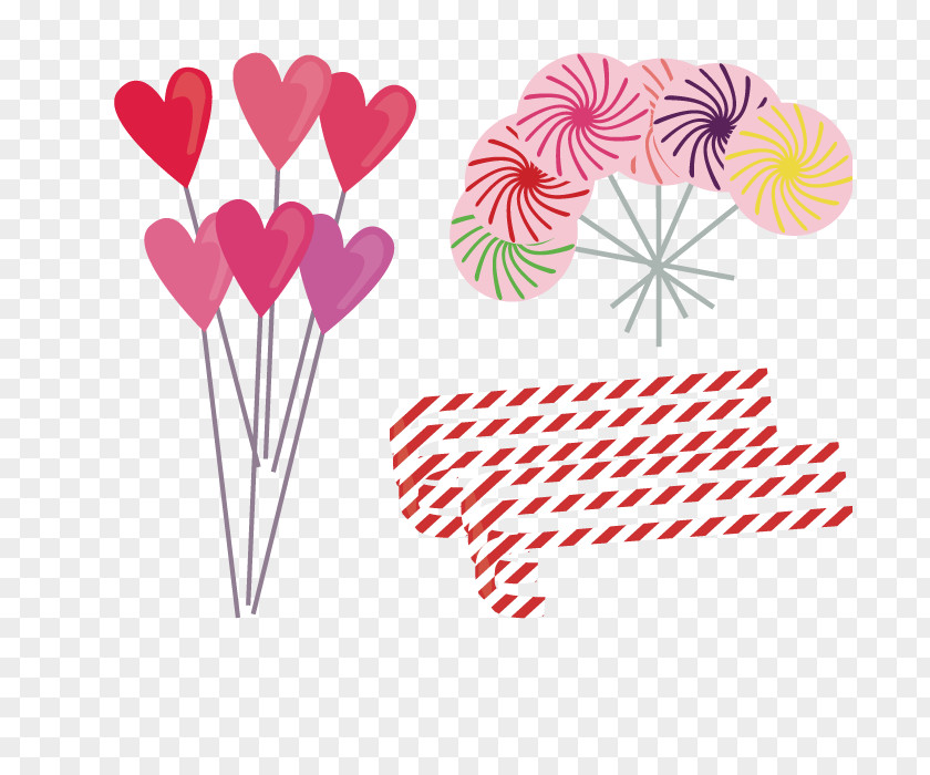 Vector Dessert Candy Lollipop Graphic Design Clip Art PNG
