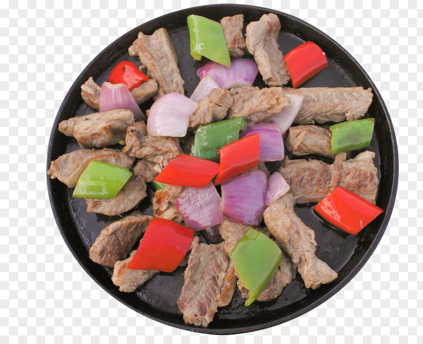 Iron Plate Pepper Black Beef Teppanyaki Chinese Cuisine Cattle PNG