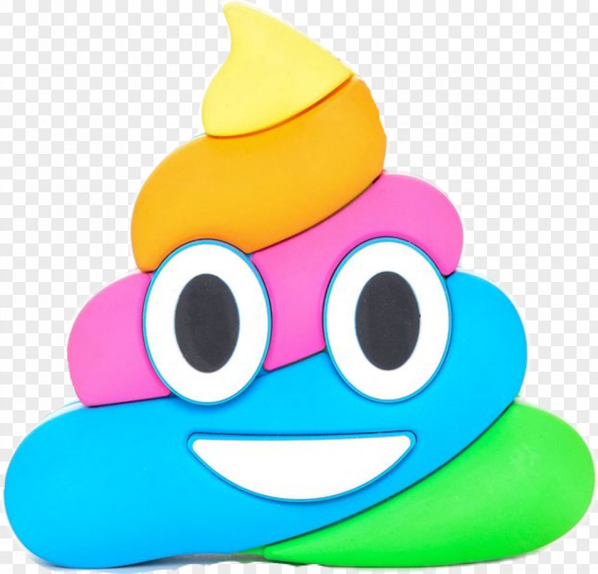 Poop Pile Of Poo Emoji Feces Rainbow Smile PNG