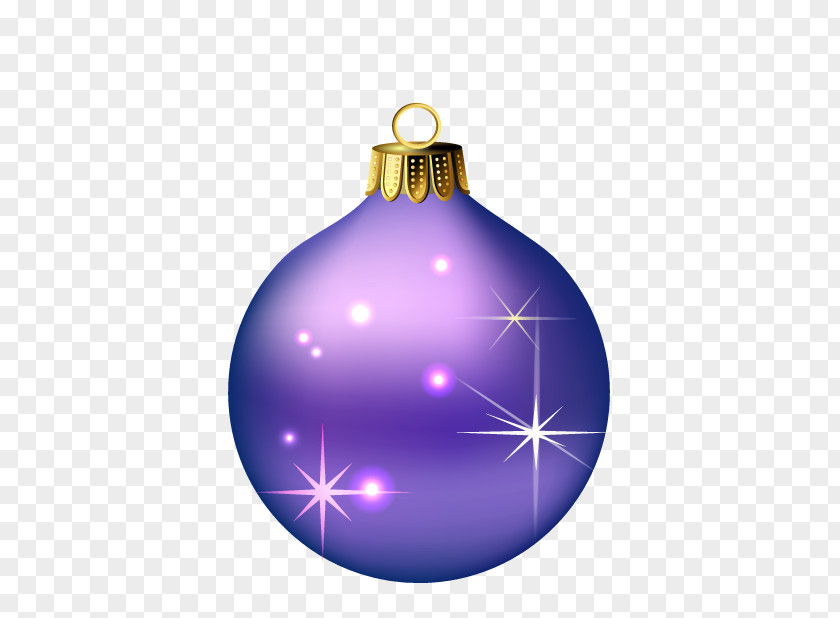 Purple Christmas Ornament PNG