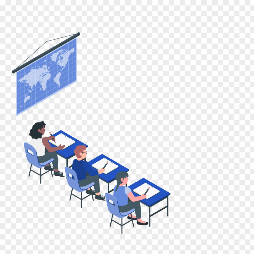 Table Furniture Line Classroom Organization PNG