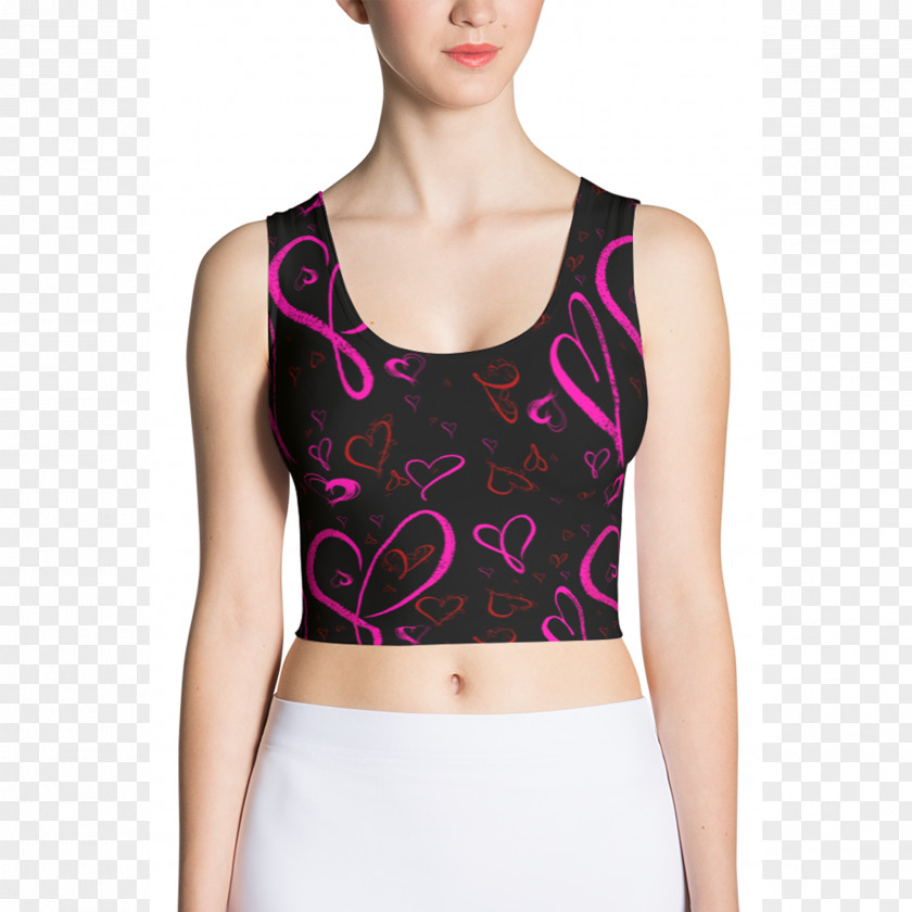 Crop Tops Top Clothing All Over Print Fashion PNG
