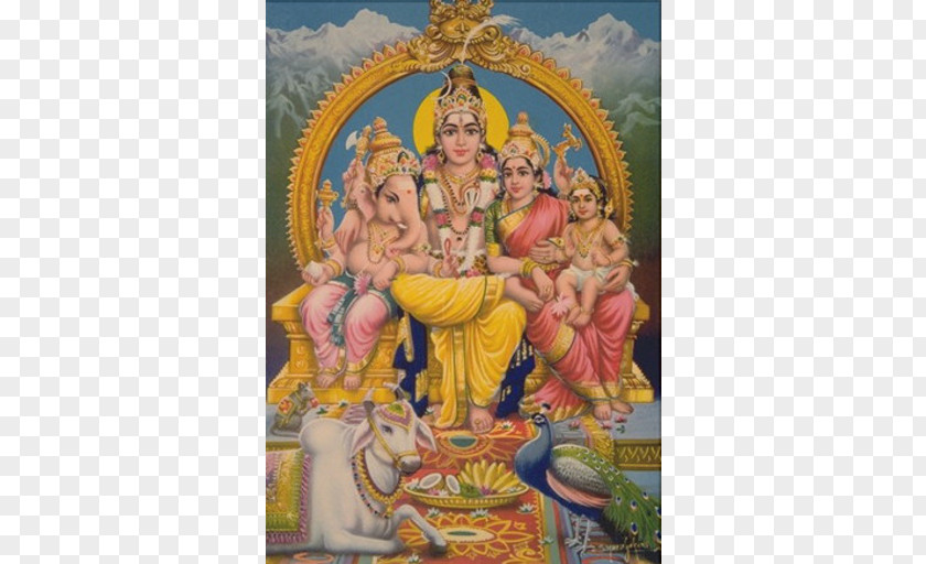 Ganesha Mahadeva Parvati Kartikeya Hinduism PNG