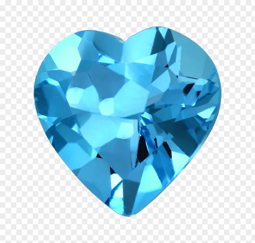 Gemstone Crystal Blue Facet Diamond Cut PNG