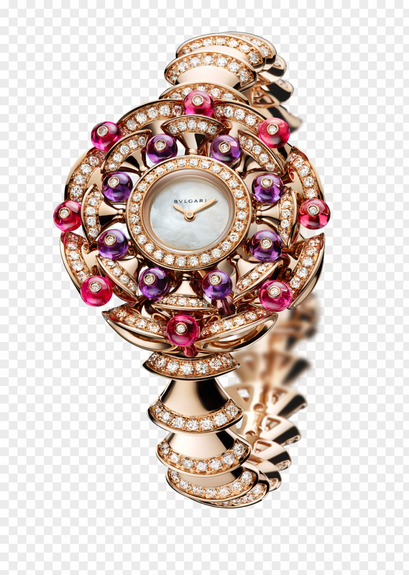 Rose Campbell Bulgari Watches Jewelry Female Form Jewellery Watch Gemstone Diamond PNG
