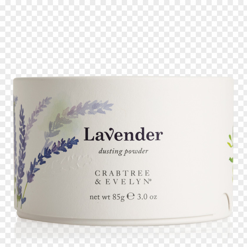 Jasmine Botanical Cream Talc Body Powder Crabtree & Evelyn PNG