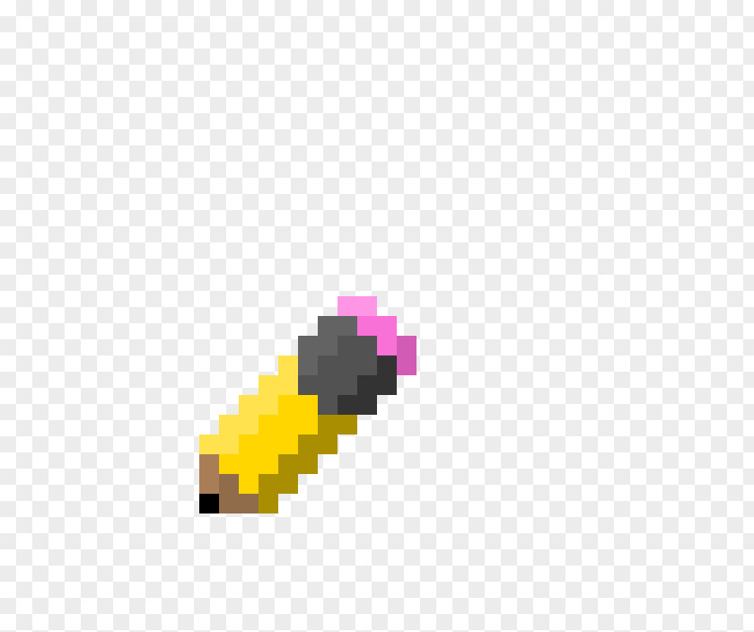 Pixel Art Pencil PNG