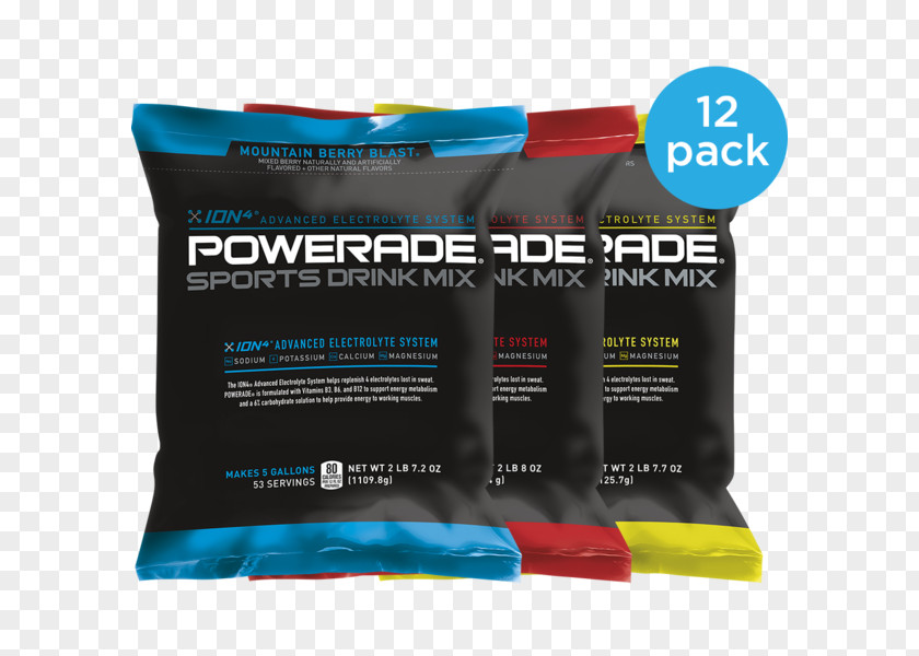 Powerade Drink Mix Sports & Energy Drinks Fizzy Zero Ion4 PNG