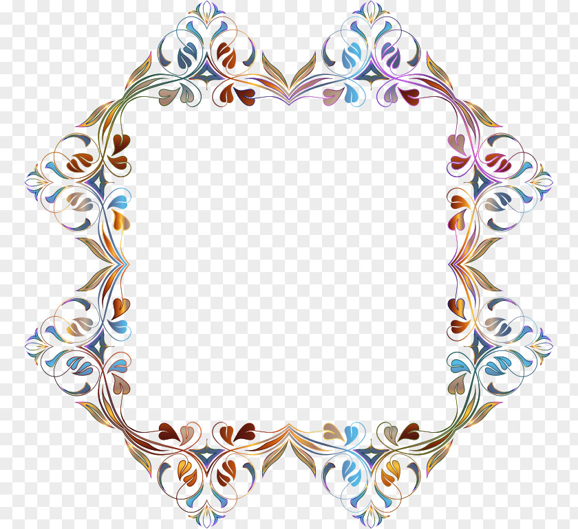 Flourish Floral Design Clip Art PNG