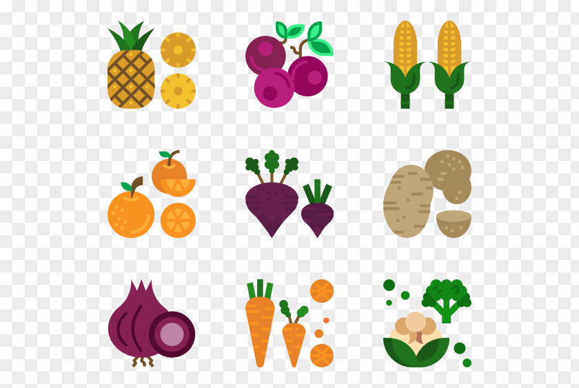Fruits And Vegetables Frame PNG