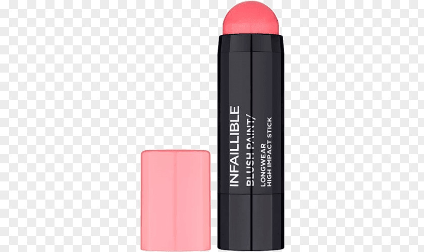 Lipstick Rouge Cosmetics L'Oreal Paris Infallible Paints/Blush Pink PNG