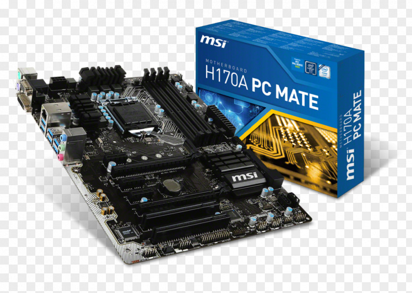 Picture Box LGA 1151 Motherboard ATX Micro-Star International Intel Core PNG