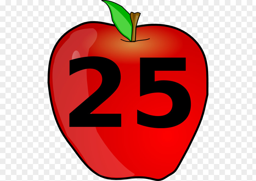 Apple Five Forces Number Royalty-free Clip Art PNG