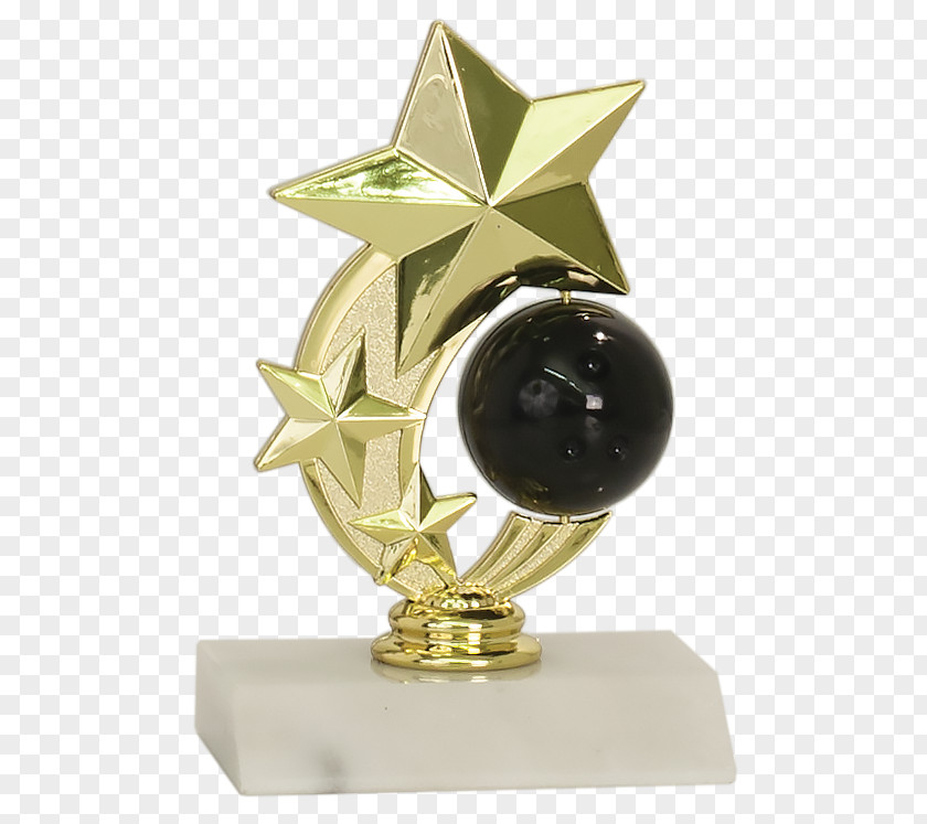 Bowling Trophy 01504 Brass PNG
