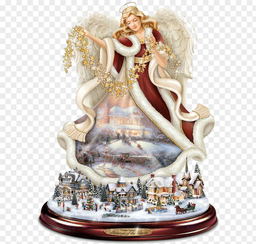 Christmas Sculpture Away In A Manger Santa Claus Painting PNG