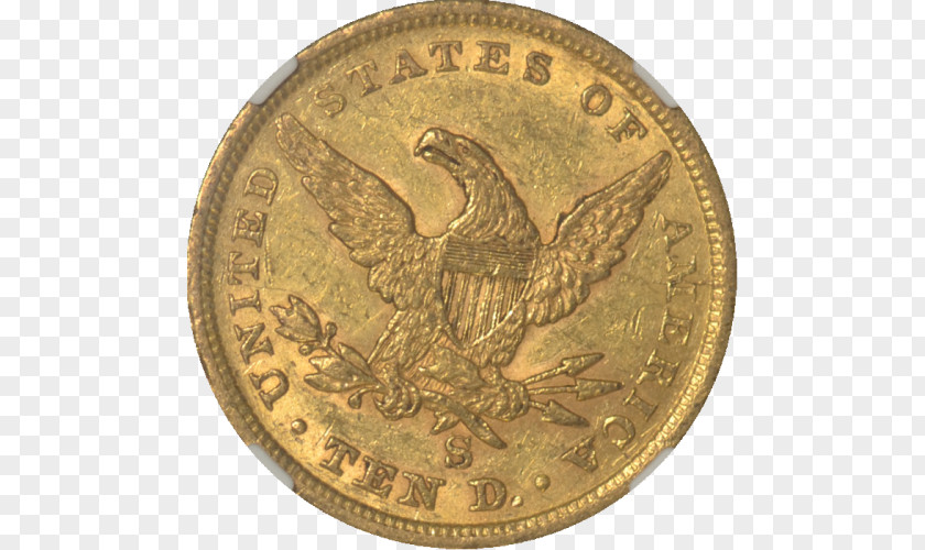 Coin Double Eagle Aureus Gold PNG