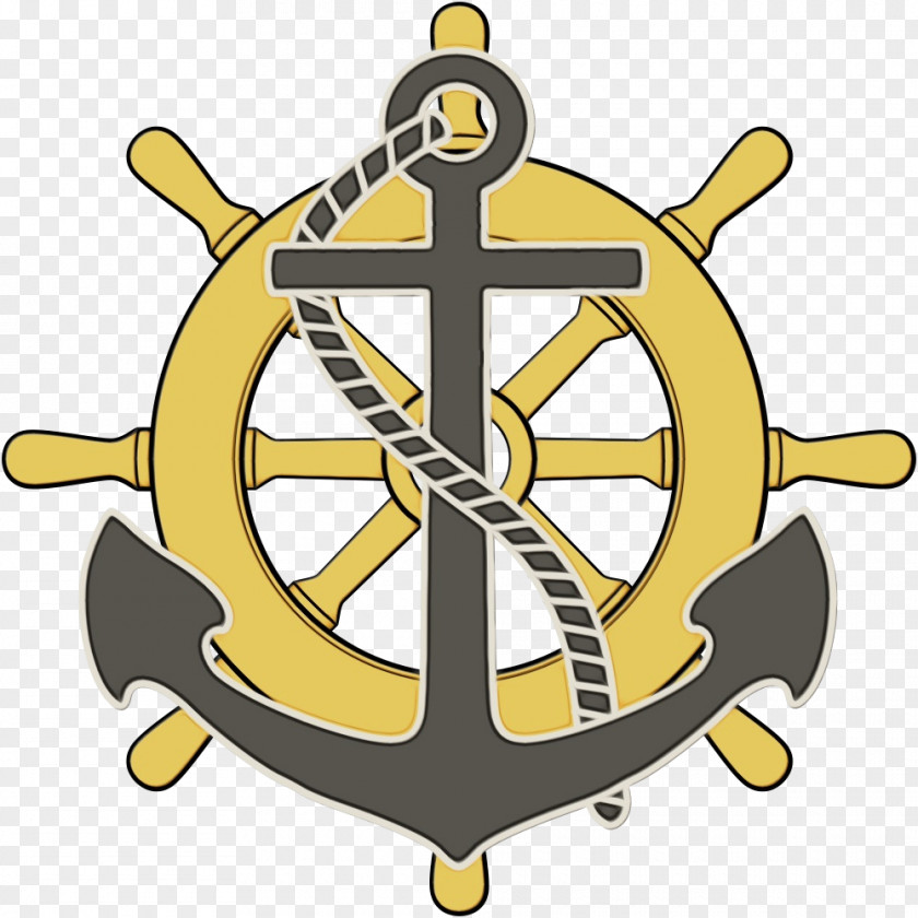 Crest Symbol Ship Steering Wheel Background PNG