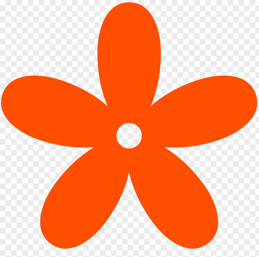 Orange Flower Clipart Pink Flowers Clip Art PNG