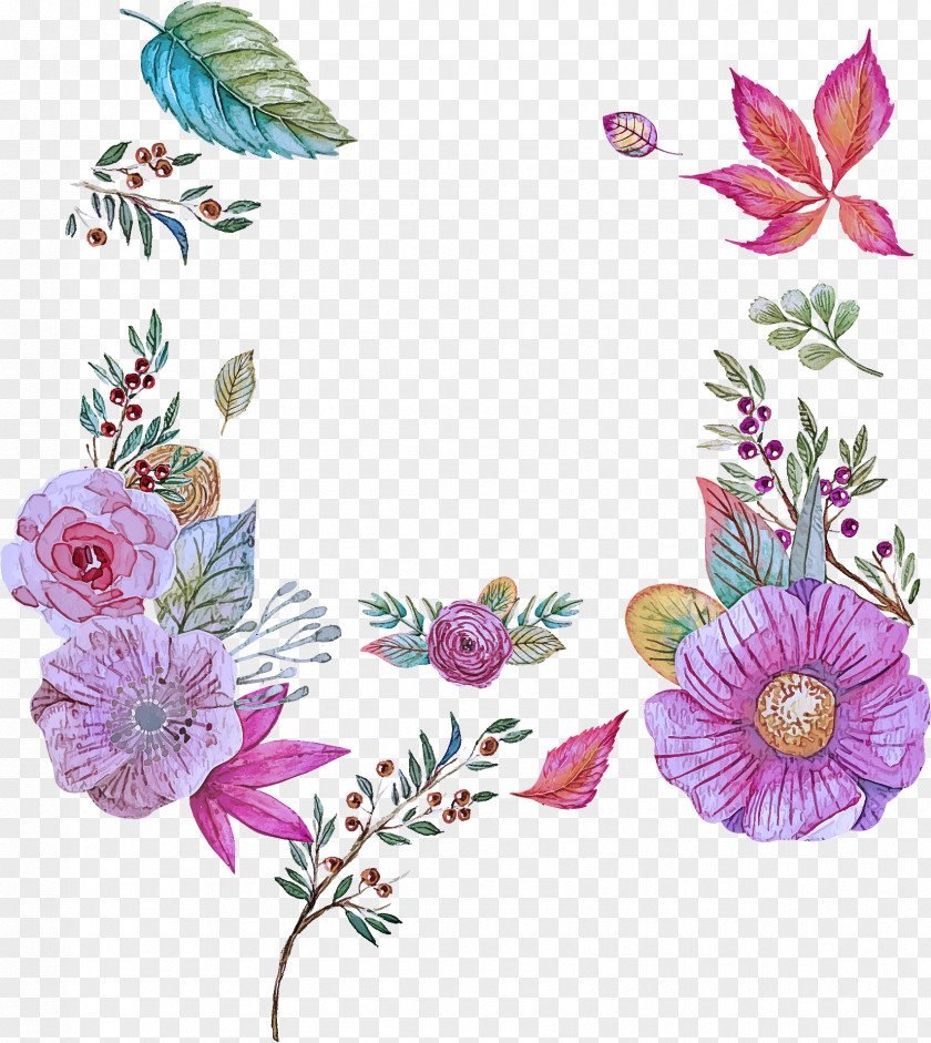 Pollinator Floral Design PNG