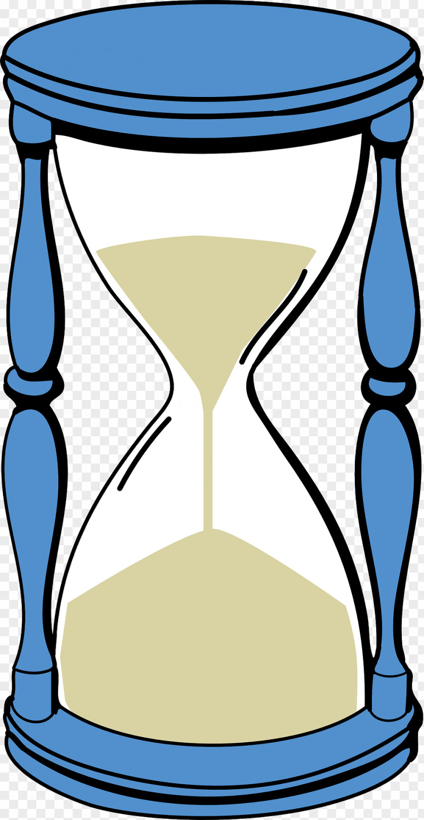 Blue Gray Hourglass Time Clock Clip Art PNG