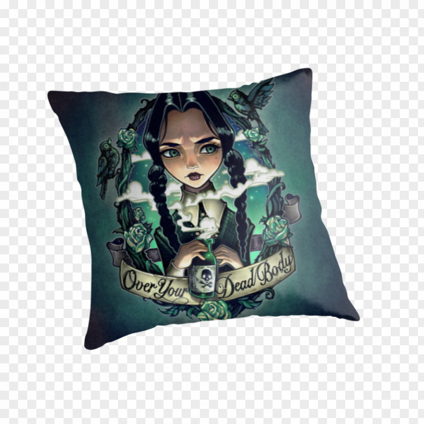 Pillow Wednesday Addams Tattoo Pugsley Human Body PNG