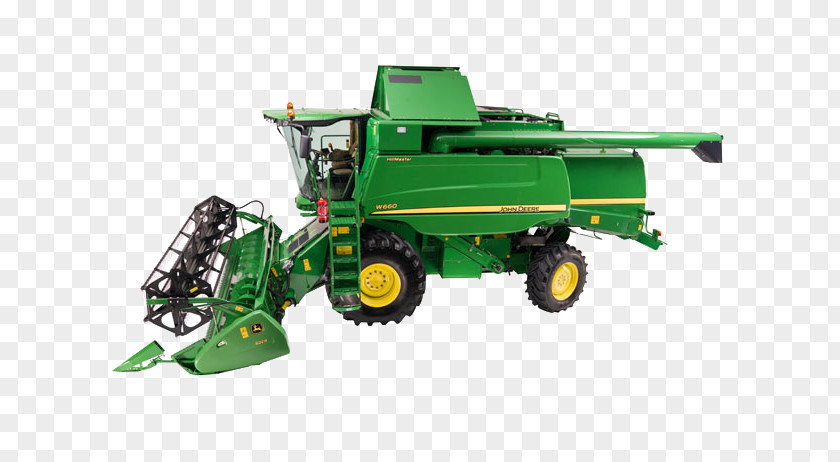 Tractor John Deere Combine Harvester Kombajn Rolniczy Machine PNG