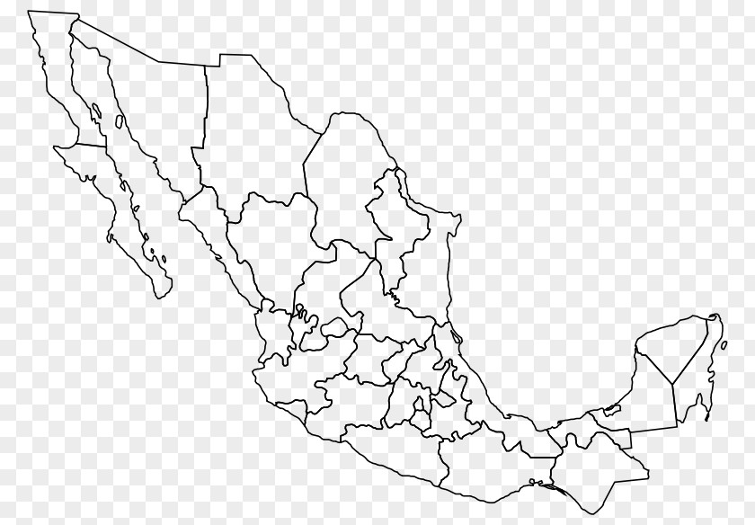 United States Mexico–United Border Blank Map Baja California PNG