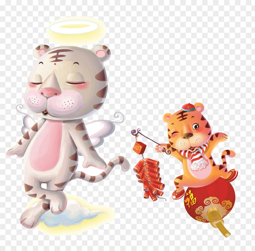 Cartoon Tiger Firecracker Google Images PNG