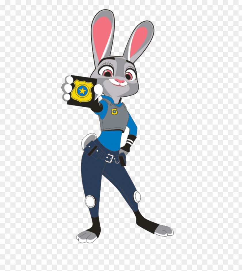 Gray Police Rabbit Easter Bunny Nick Wilde Lt. Judy Hopps Cartoon PNG