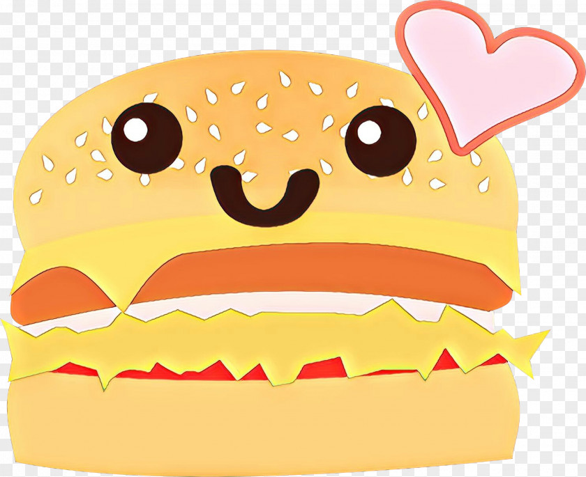 Mouth Cheeseburger Orange PNG