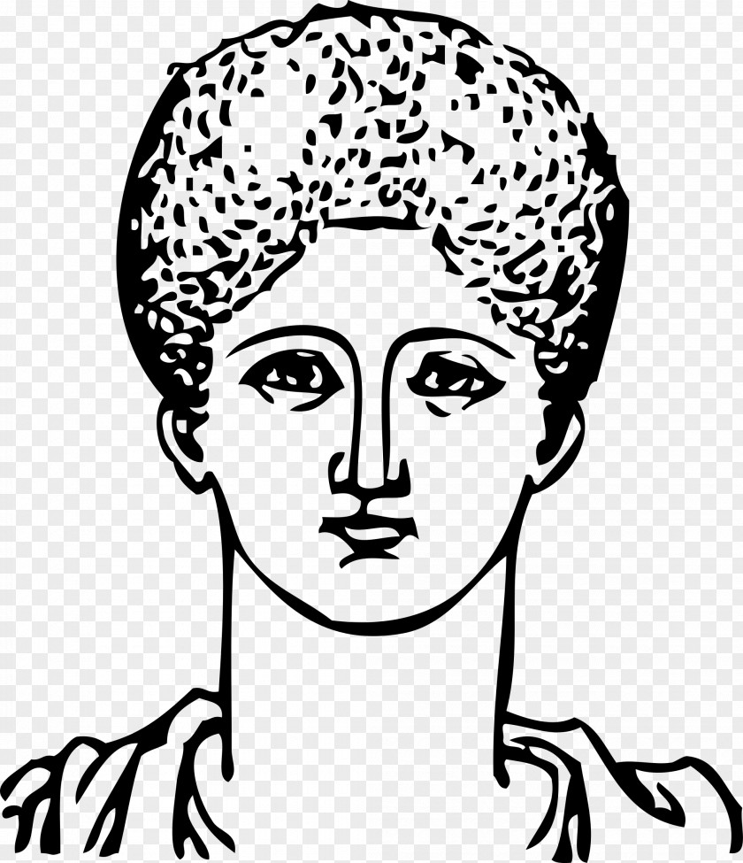Ancient Greek Greece Hairstyle Clip Art PNG