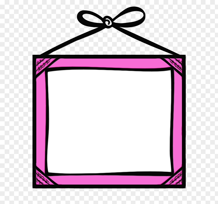 Picture Frame Rectangle Background Pink PNG